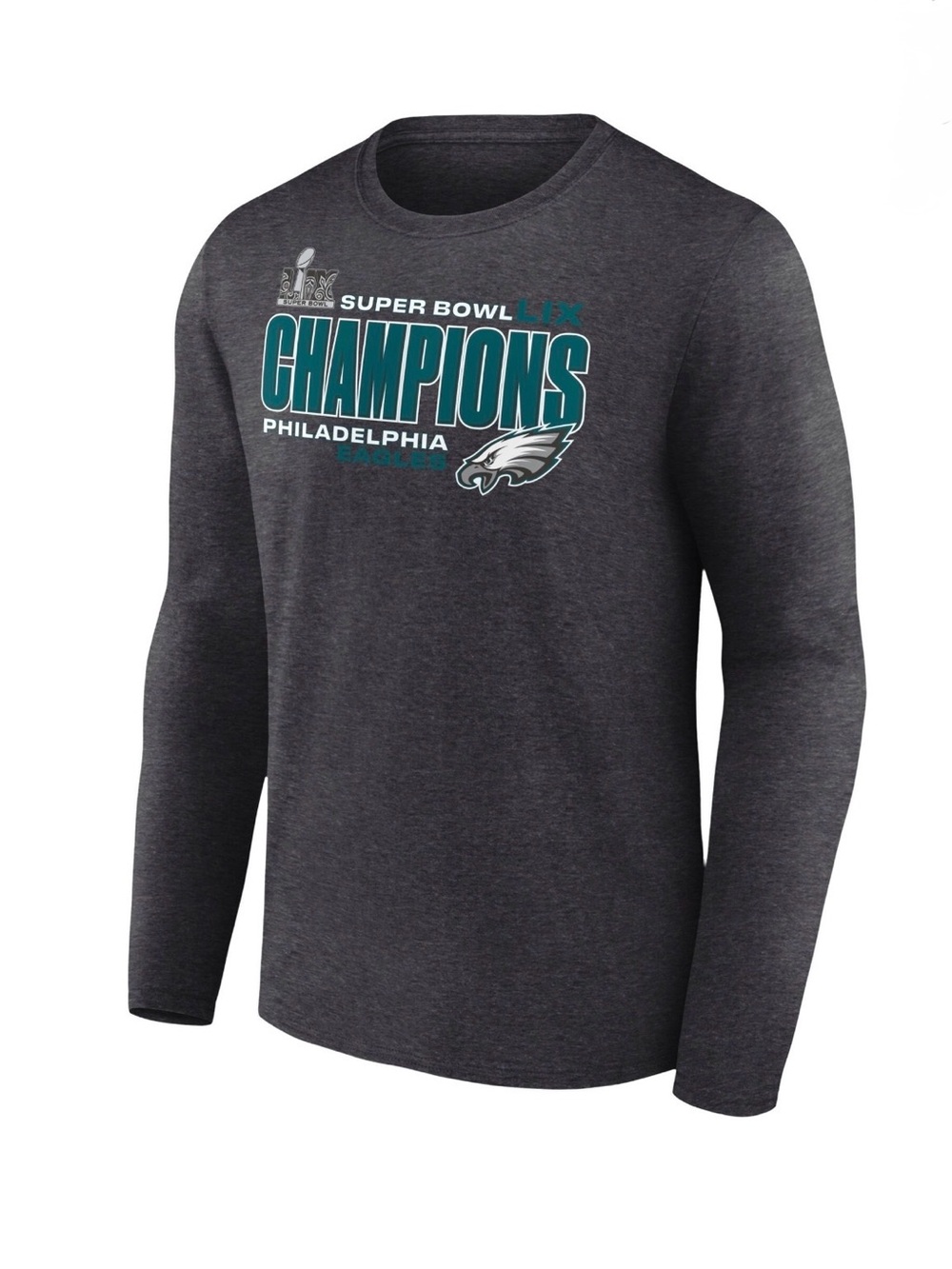 Fanatics Philadelphia Eagles Super Bowl LIX Champions Long Sleeve Shirt 3XL New - Picture 2 of 6